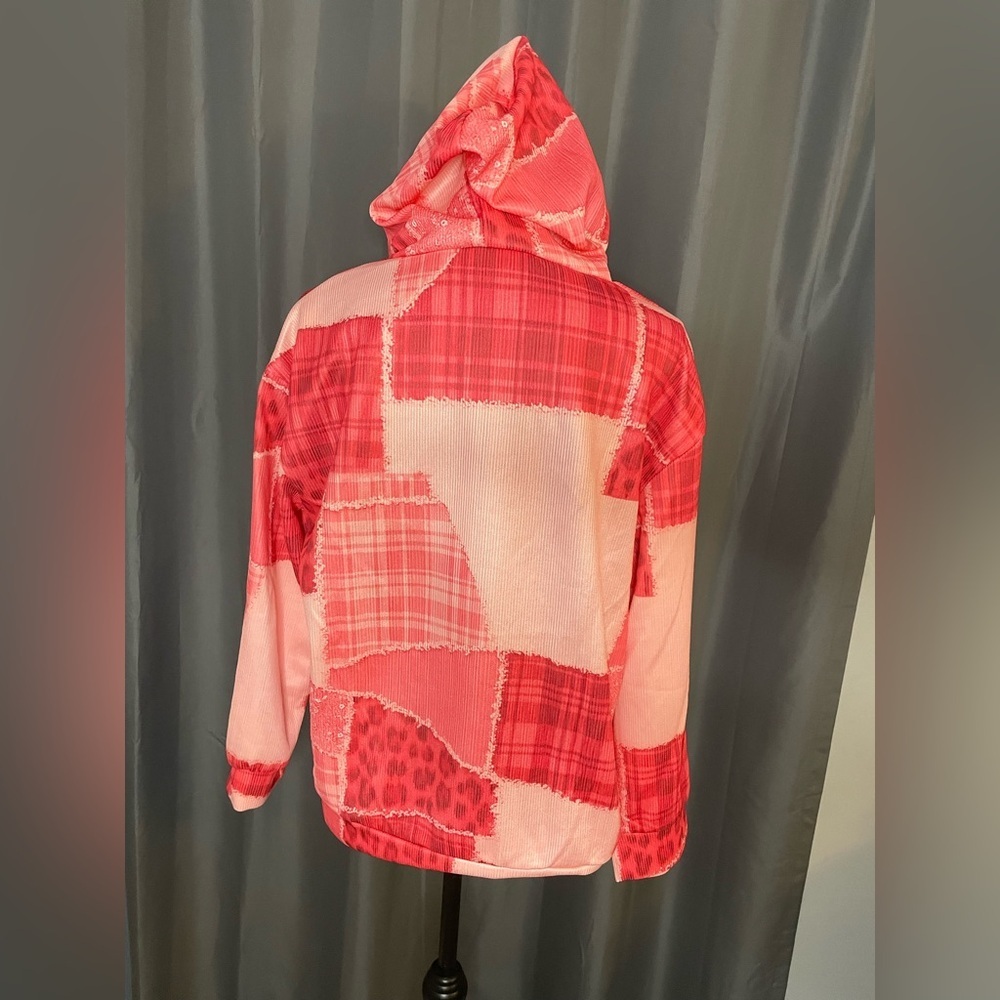 244. Breast Cancer Awareness Hoodie, Size XL, EUC - Picture 2 of 3